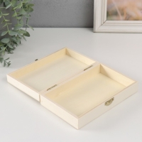 Шкатулка дерево под роспись "Прямоугольная" замок пряжка 18х11х4,5 см Шкатулка дерево под роспись "Прямоугольная" замок пряжка 18х11х4,5 см