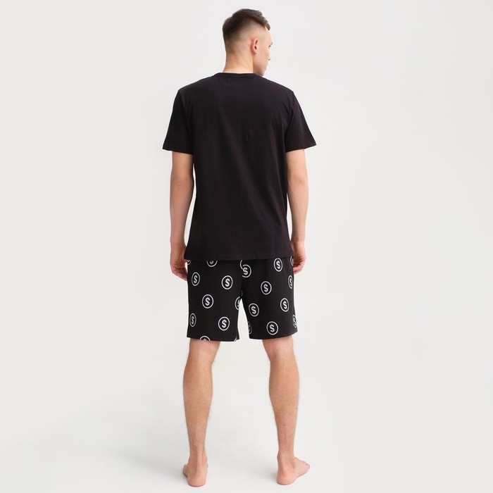 Пижама мужская KAFTAN Пижама мужская KAFTAN "Moneymaker" размер 54, черный