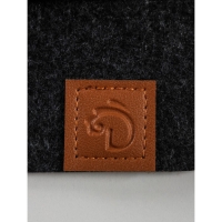 Дорожка на стол Доляна &laquo;Грэй&raquo;, 40&times;150 см, толщина 4 мм, цвет тёмно-серый