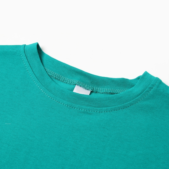 Футболка детская со спущенным плечом, цвет зеленый, рост 140 см Футболка детская со спущенным плечом, цвет зеленый, рост 140 см