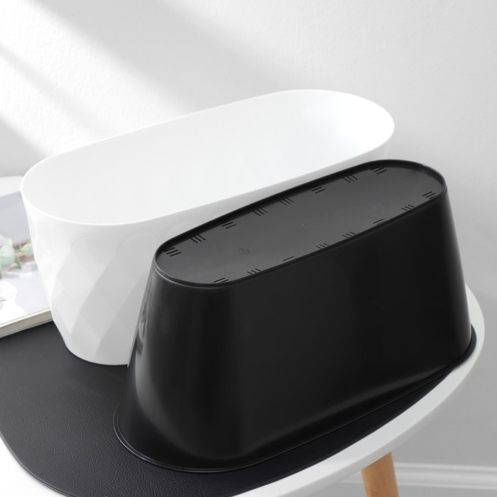 Кашпо для цветов со вставкой Laurel, 5 л, 35,4×15,2×15 см, цвет белый Кашпо для цветов со вставкой Laurel, 5 л, 35,4×15,2×15 см, цвет белый