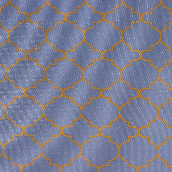 Клеёнка на стол Доляна &laquo;Орнамент&raquo;, на тканевой основе, ширина 137 см, рулон 20 м, толщина 0,22 мм, цвет серый