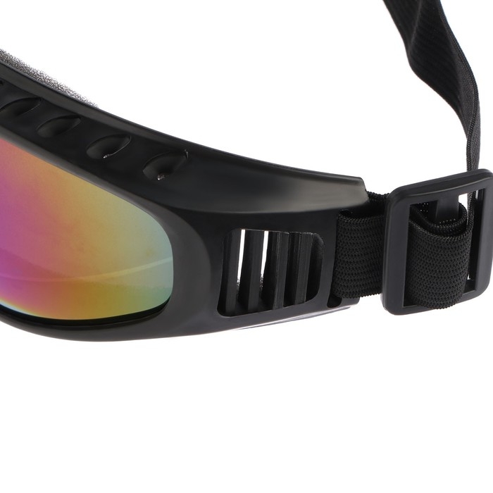 Очки для езды на мототехнике, стекло хамелеон, цвет черный Очки для езды на мототехнике, стекло хамелеон, цвет черный