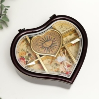 Шкатулка музыкальная пластик "Изогнутое сердце" МИКС 19х17х7 см Шкатулка музыкальная пластик "Изогнутое сердце" МИКС 19х17х7 см