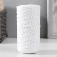 Шнур для вязания без сердечника 70% хлопок, 30% полиэстер 1мм 200м/60±10гр (01-белый) Шнур для вязания без сердечника 70% хлопок, 30% полиэстер 1мм 200м/60±10гр (01-белый)