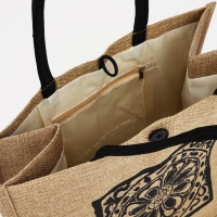 Шопер на пуговице, цвет бежевый Шопер на пуговице, цвет бежевый