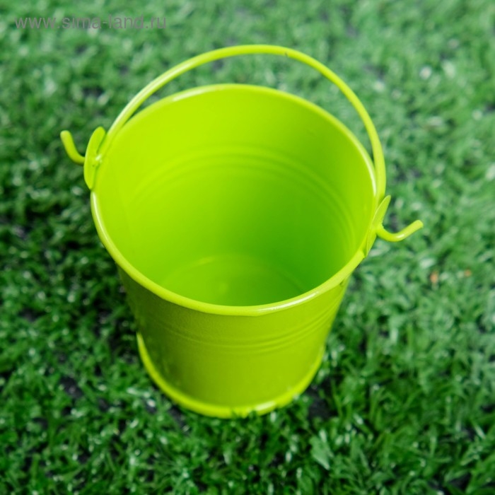 Кашпо Кашпо "Ведерко Томми" зеленое, 6х6см