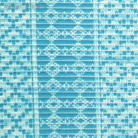 Коврик для ванной комнаты &laquo;Квадраты&raquo;, ширина 65 см, рулон 15 м, цвет голубой