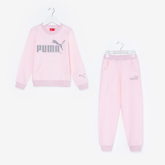 Костюм для девочки PUMA (свитшот, брюки), цвет розовый, рост 116 см (6 лет) Костюм для девочки PUMA (свитшот, брюки), цвет розовый, рост 116 см (6 лет)