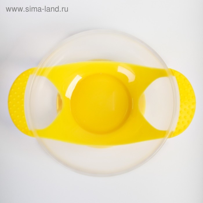 Набор для кормления &laquo;За маму и папу&raquo;, 3 предмета: миска 350 мл на присоске, крышка, ложка, цвет МИКС
