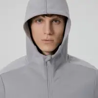 Куртка с капюшоном унисекс Begi, серая, размер M