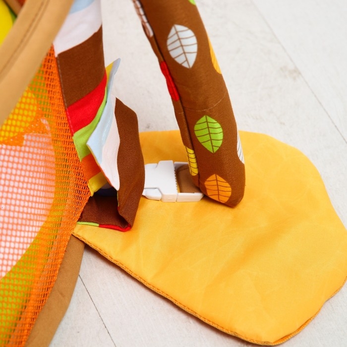 Развивающий коврик 3 в 1 &laquo;Лев&raquo;, 68x68 см, 30 цветных шариков, 4 игрушки, Крошка Я