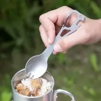 Походный столовый прибор Twin Win, стальной