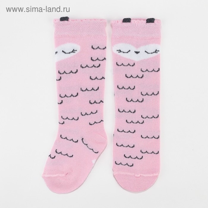 Гольфы Крошка Я "Сова" 8-10 см, розовый