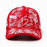 Кепка мужская MINAKU с надписями, цвет красный, р-р 58 Кепка мужская MINAKU с надписями, цвет красный, р-р 58