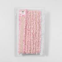 Тесьма декоративная &laquo;Твидовая&raquo;, двусторонняя, 30 мм, 5 &plusmn; 0,5 м, цвет розовый