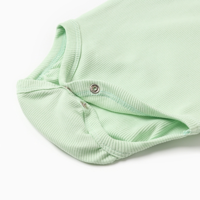 Комплект боди детских MINAKU: Basic Line BABY, цвет шалфей/бежевый, рост 62-68