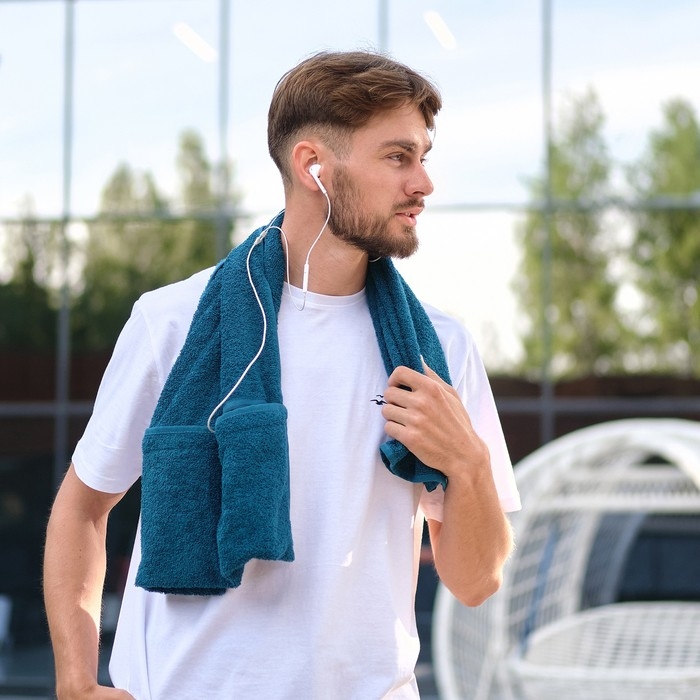 Полотенце махровое для тренировок LoveLife Active 50х100 см, цвет аквамарин, 100% хлопок, 360 гр/м2 Полотенце махровое для тренировок LoveLife Active 50х100 см, цвет аквамарин, 100% хлопок, 360 гр/м2