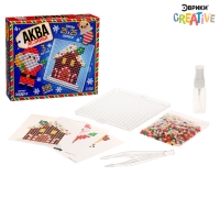 Аквамозаика &laquo;Дед Мороз, Домик и щеночек&raquo;, 3 фигурки, 898 шариков