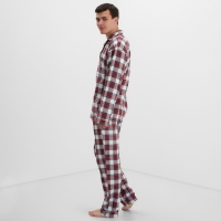 Пижама мужская из фланели (рубашка и брюки) KAFTAN р.48 Пижама мужская из фланели (рубашка и брюки) KAFTAN р.48
