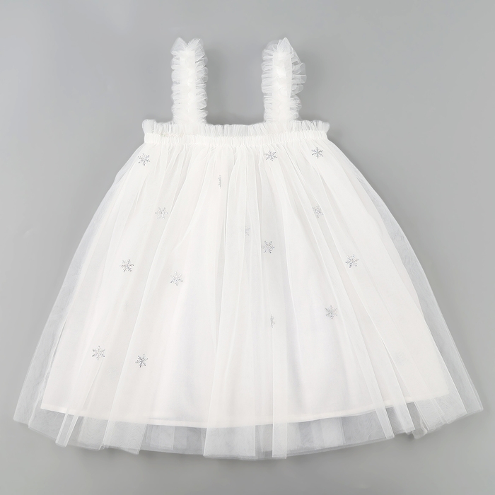 Карнавальный набор &laquo;Яркая снежинка&raquo;, платье, ободок, рост 116-122 см