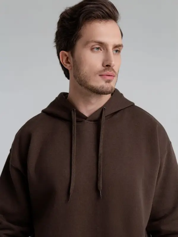 Толстовка с капюшоном Slam 320, темно-коричневая (шоколад), размер XS Толстовка с капюшоном Slam 320, темно-коричневая (шоколад), размер XS