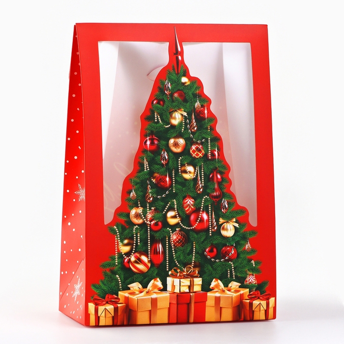 Коробка подарочная новогодняя складная &laquo;Роскошный праздник&raquo;, 15 х 7 х 22 см, Новый год