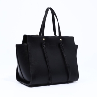 Сумка женская тоут на молнии, цвет чёрный Сумка женская тоут на молнии, цвет чёрный