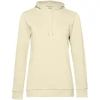 Толстовка с капюшоном женская Hoodie, светло-желтая, размер M