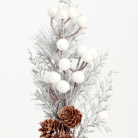 Новогодний декор &laquo;Серебрянная веточка&raquo;, 35 &times; 16 &times; 6 см
