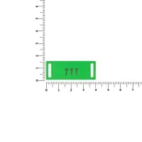 Шильдик металлический Kova, зеленый неон Шильдик металлический Kova, зеленый неон