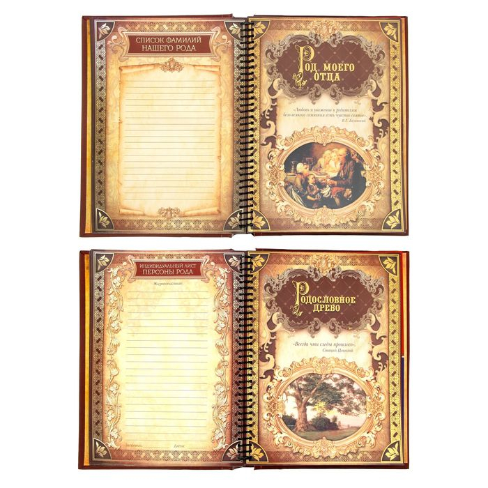 Родословная книга &laquo;История семьи&raquo;, 27 листов, 24.5 х 29.2 см