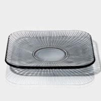 Набор стеклянной посуды «Мави», 6 предметов: 2 миски 350 мл, 2 стакана 250 мл, салатник 800 мл, тарелка d=20,8 см, цвет серый Набор стеклянной посуды «Мави», 6 предметов: 2 миски 350 мл, 2 стакана 250 мл, салатник 800 мл, тарелка d=20,8 см, цвет серый