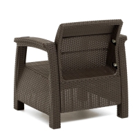 Набор садовой мебели "Ротанг": диван угловой, стол + 2 кресла Набор садовой мебели "Ротанг": диван угловой, стол + 2 кресла