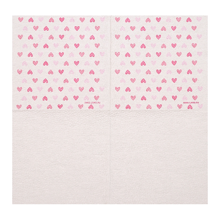 Салфетки бумажные однослойные Салфетки бумажные однослойные "Сердца"розовые 24х24 см, набор 20 шт.