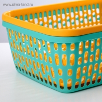 Корзина для хранения, 35×25×12 см, цвет МИКС Корзина для хранения, 35×25×12 см, цвет МИКС