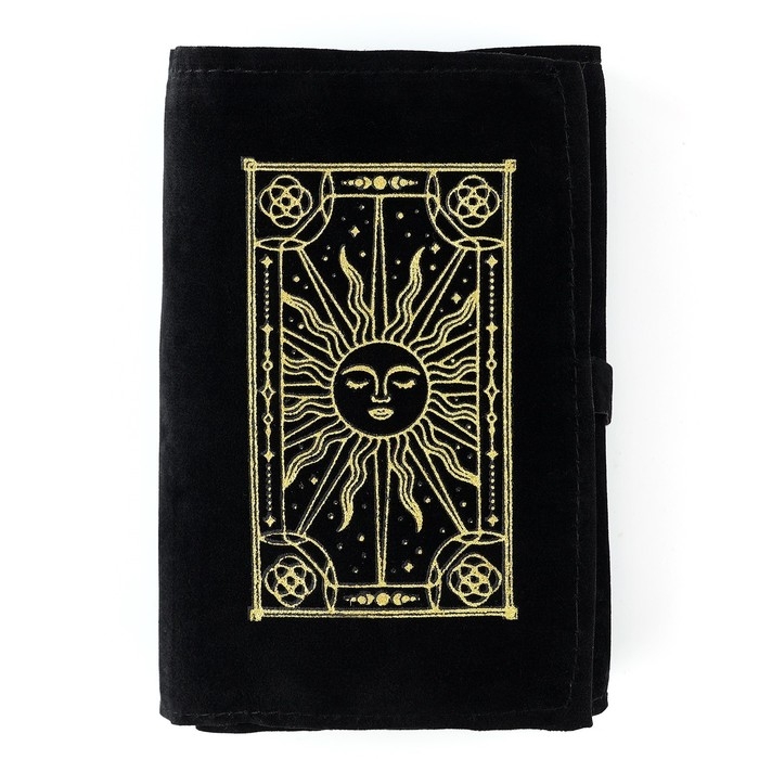 Мешочек для карт &laquo;Солнце&raquo;, бархатный, 14х40 см