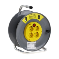 Удлинитель на катушке Luazon Lighting ECO, 4 розетки, 20 м, 10 А, ПВС 3х0.75 мм2, с з/к,IP20 Удлинитель на катушке Luazon Lighting ECO, 4 розетки, 20 м, 10 А, ПВС 3х0.75 мм2, с з/к,IP20