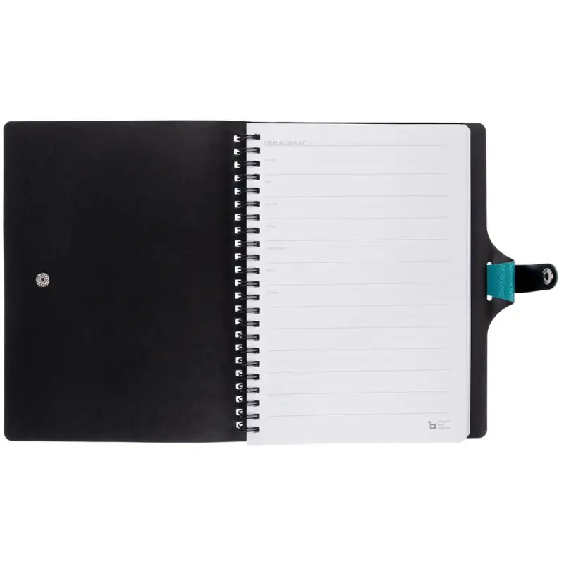 Ежедневник Strep Front на заказ, недатированный, бирюзовый