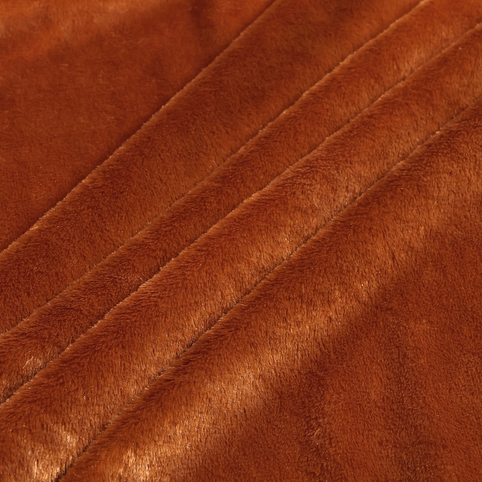 Лоскут для рукоделия, цвет светло-коричневый, мех на трикотажной основе, 100 &times; 150 см