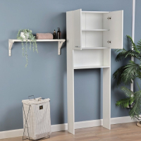 Стеллаж для ванной комнаты, Белый, 66 х 23 х 185 см Стеллаж для ванной комнаты, Белый, 66 х 23 х 185 см