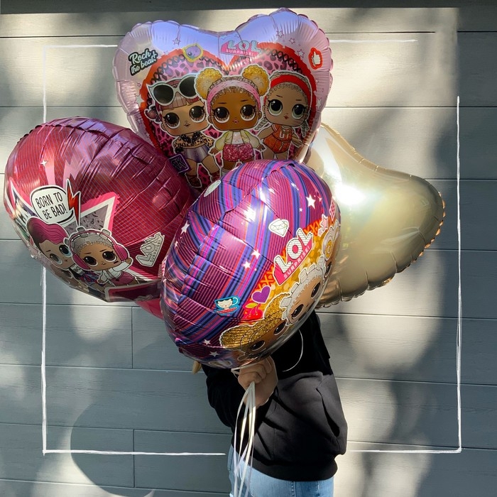 Шар фольгированный 18" &laquo;Сердце&raquo; ЛОЛ