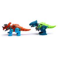 Конструктор винтовой «Мир динозавров», набор 2 штуки, 2 отвёртки 4 карточки, 50 деталей Конструктор винтовой «Мир динозавров», набор 2 штуки, 2 отвёртки 4 карточки, 50 деталей