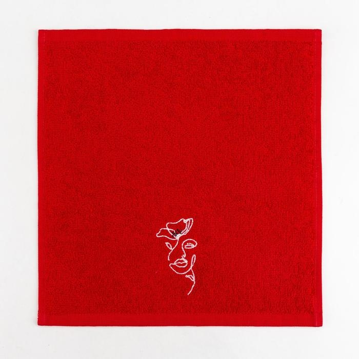 Набор полотенец &laquo;Цветы&raquo; 30х30 см-3шт, 100% хлопок 340 гр/м2