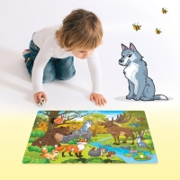 Мега-пазл &laquo;Лесные жители&raquo;, 24 детали