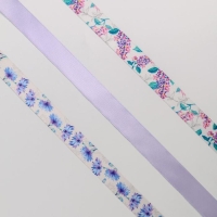 Набор атласных лент &laquo;Сирень&raquo; 14 х 19 см, 3 шт.