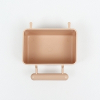 Кормушка для птиц большая, прямоугольная, в клетку, 8 х 5 х 4,5 см, бежевая Кормушка для птиц большая, прямоугольная, в клетку, 8 х 5 х 4,5 см, бежевая