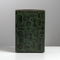 Коробка подарочная складная, упаковка, &laquo;Брутальность&raquo;, 21 х 15 х 7 см