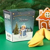 Новый год. Печенье песочное с новогодними предсказаниями "Снегурочка", 14 г, 2 шт