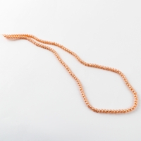 Бусины из стекла, набор 140 шт., размер 1 шт. 6 &mdash; мм, цвет оранжевый